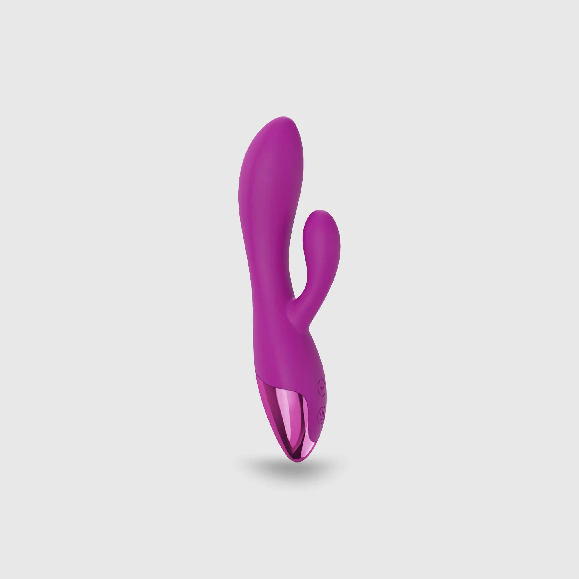 Vibromasseur rabbit flexible double stimulation Funky Bunny en silicone rose avec finition dorée, conçu pour une stimulation simultanée du clitoris et du point G.