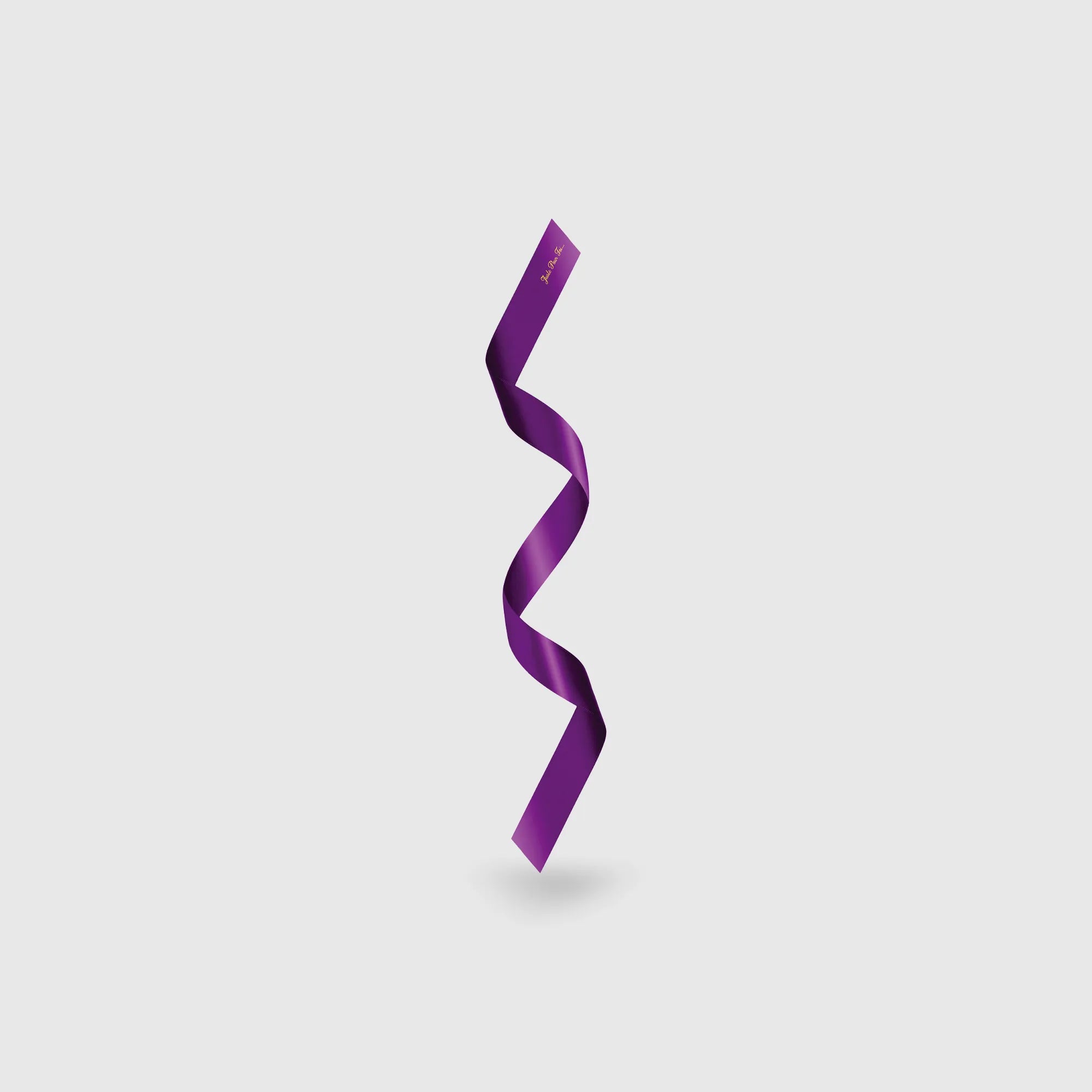 Bandeau en satin pour jeux érotiques – Vue détaillée du ruban violet