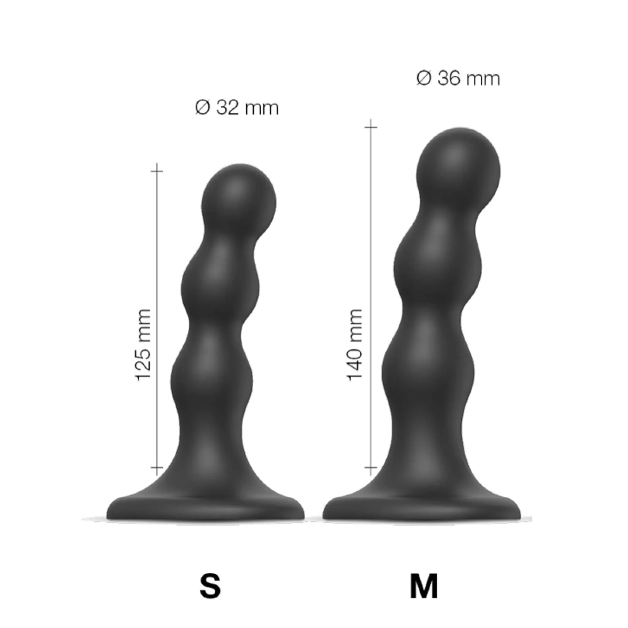 Comparaison des tailles disponibles du stimulateur noir : modèles S et M