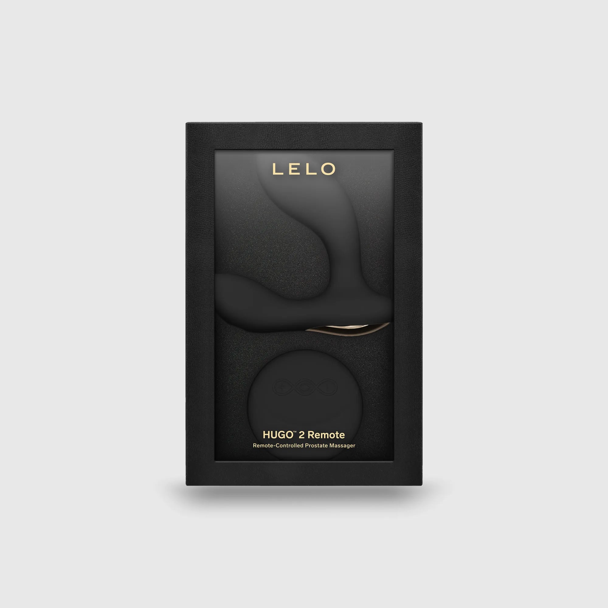 Boîte du stimulateur prostatique HUGO™ 2 REMOTE de Lelo, mettant en avant le design élégant du produit