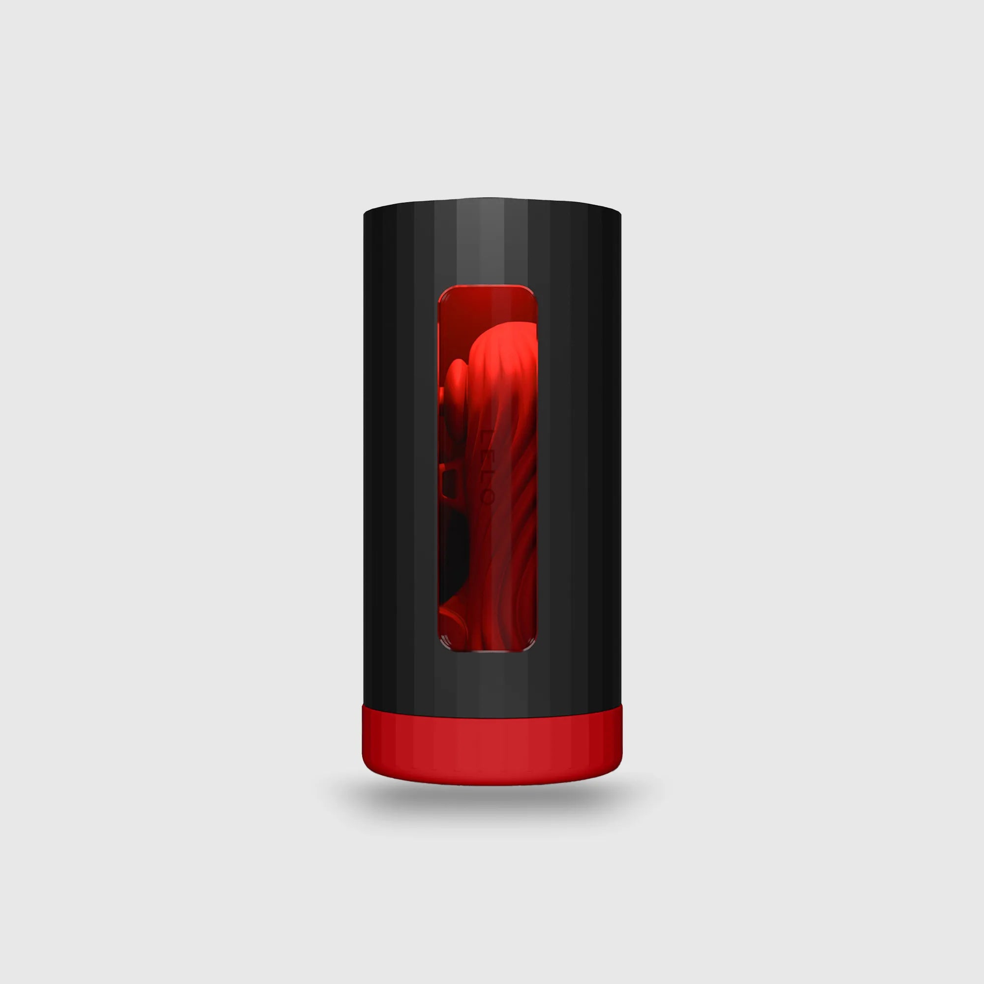 Masturbateur connecté F1S V3 noir et rouge avec ouverture latérale