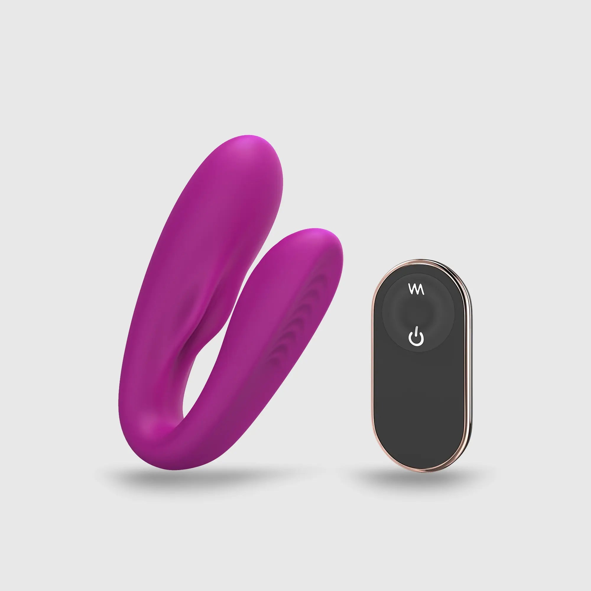 Vibromasseur & Stimulateur vaginal télécommandé MATCH UP, coloris rose, présenté de face