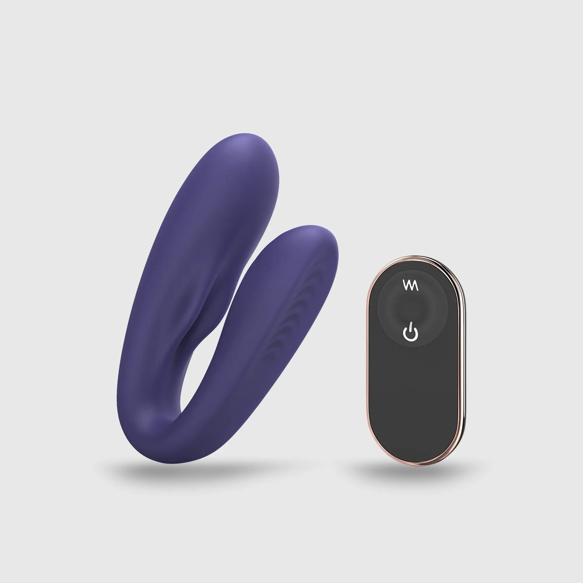 Vue du MATCH UP en violet, accompagné de sa télécommande, soulignant son design compact