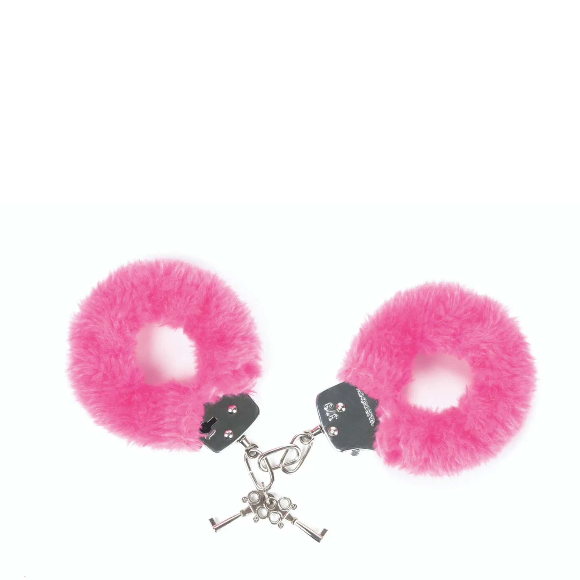 Menottes doublées fourrure roses Attach Me - vue rapprochée