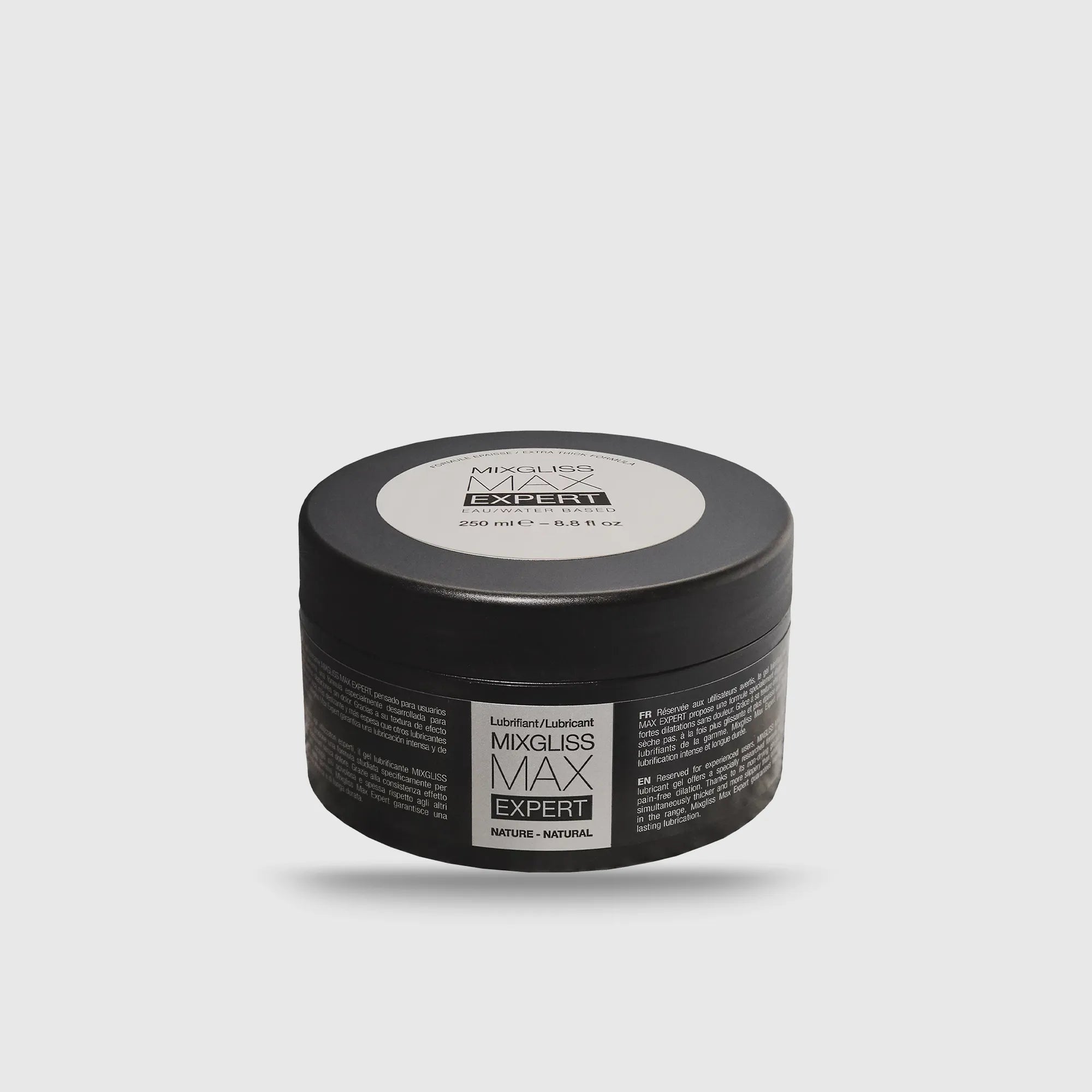 Lubrifiant à base d’eau Mixgliss Max Expert en pot 50 mL – texture gélifiée pour pénétrations profondes