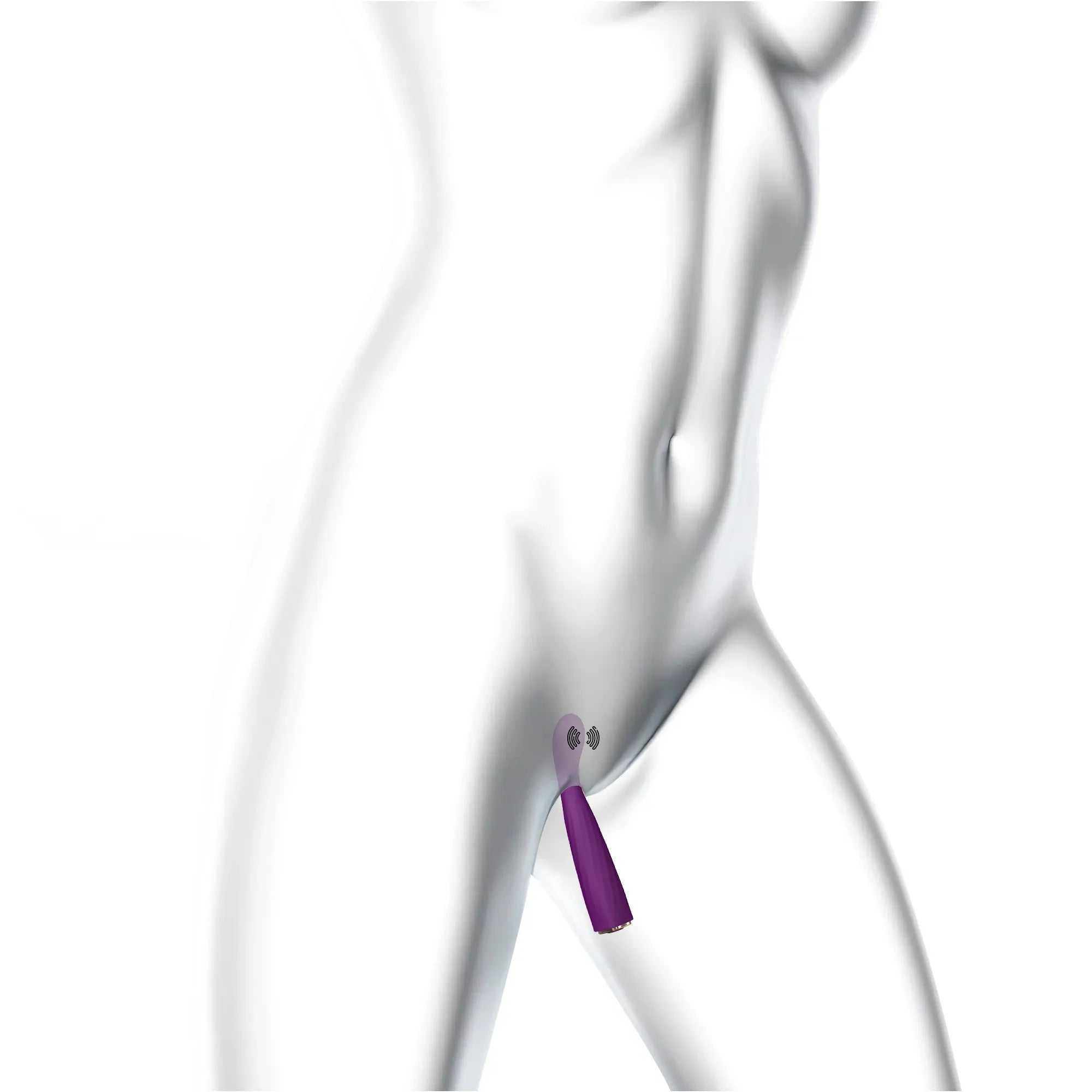 Schéma d'utilisation du vibromasseur Feel Me pour la stimulation du point G