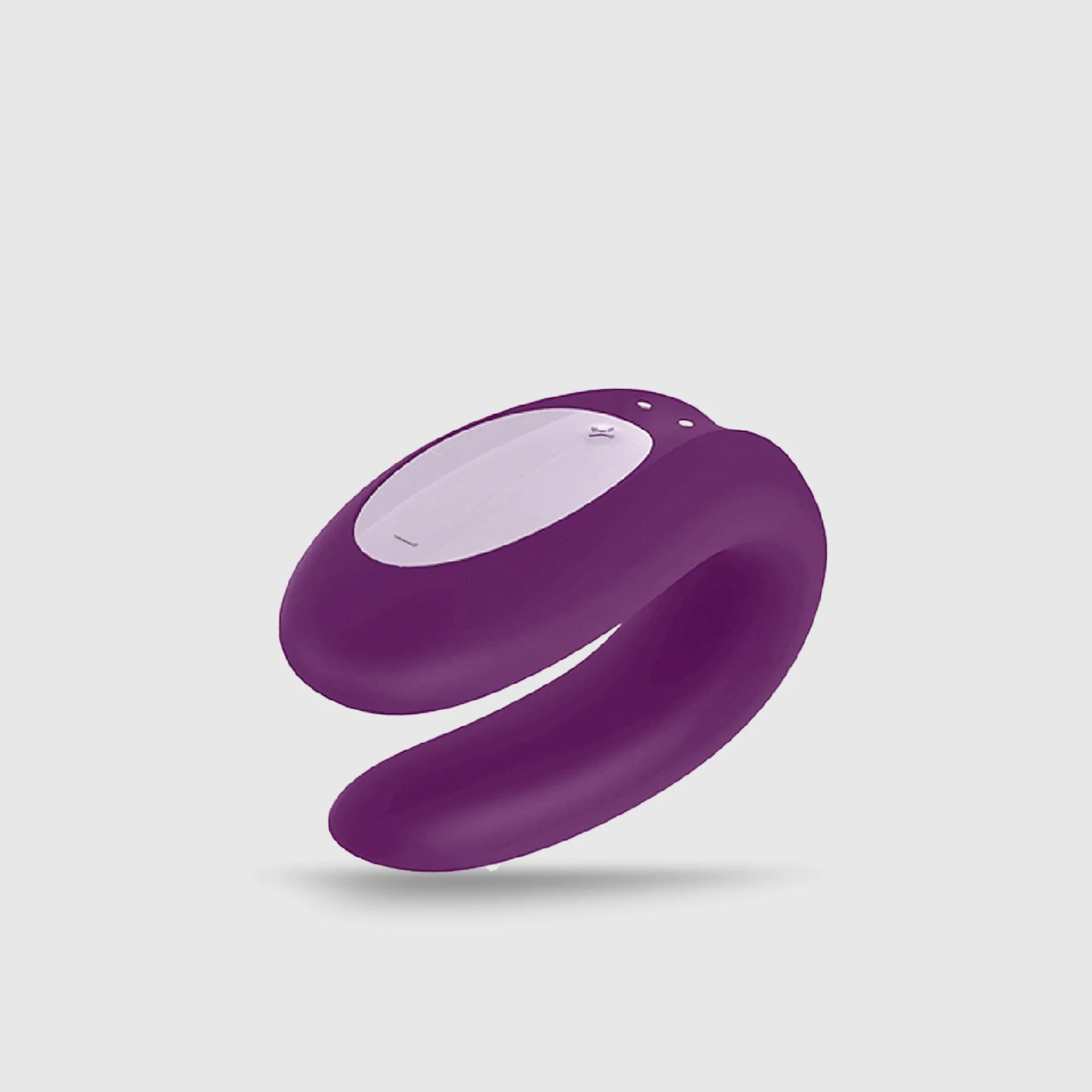 Vue latérale du stimulateur clitoris et du vibromasseur couple, illustrant leur forme ergonomique