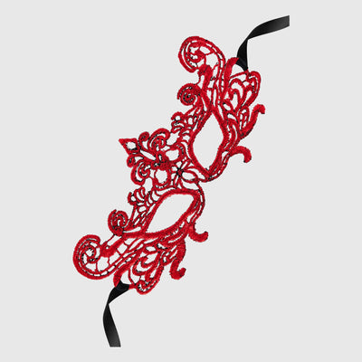 RED MILKY WAY MASK ONE SIZE - Lace mask