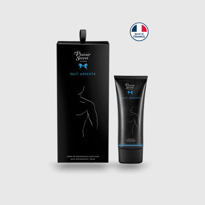 Crème chauffante Nuit Ardente, détail du packaging