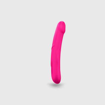 Gode réaliste en silicone rose, avec une texture souple et réaliste