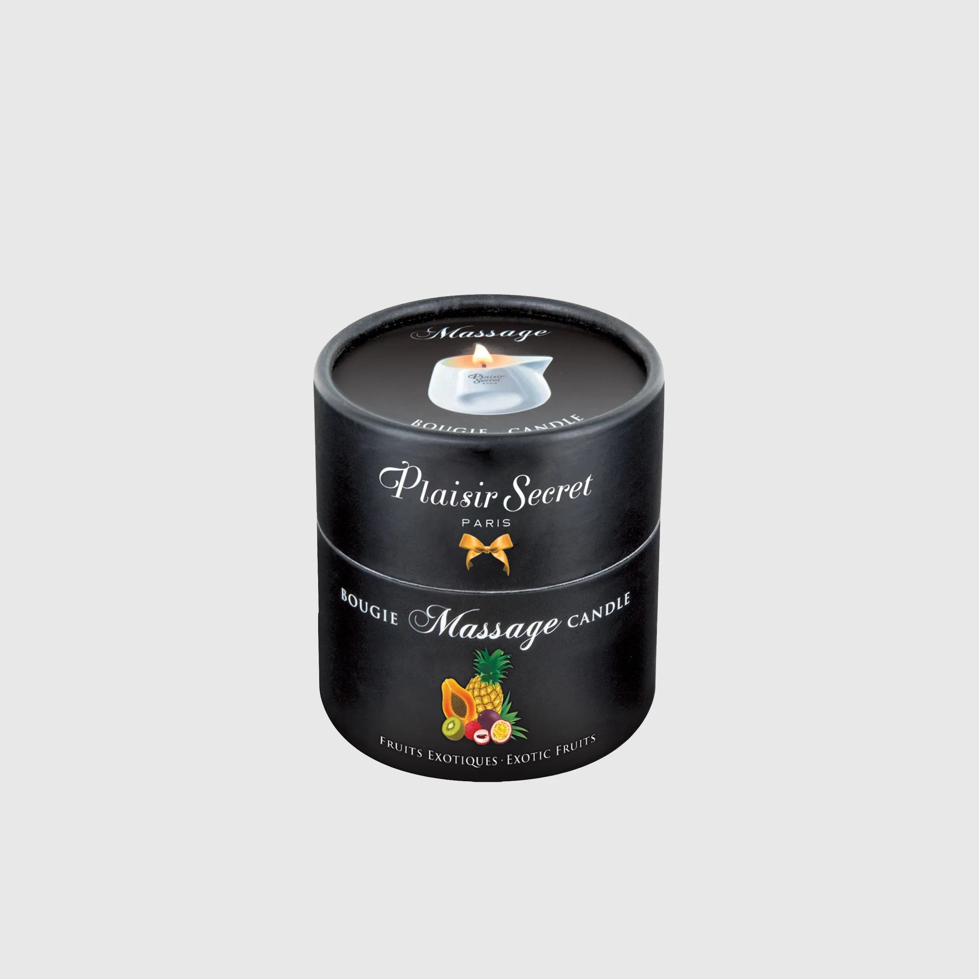 Bougie de massage comestible parfum mangue – Pot en céramique