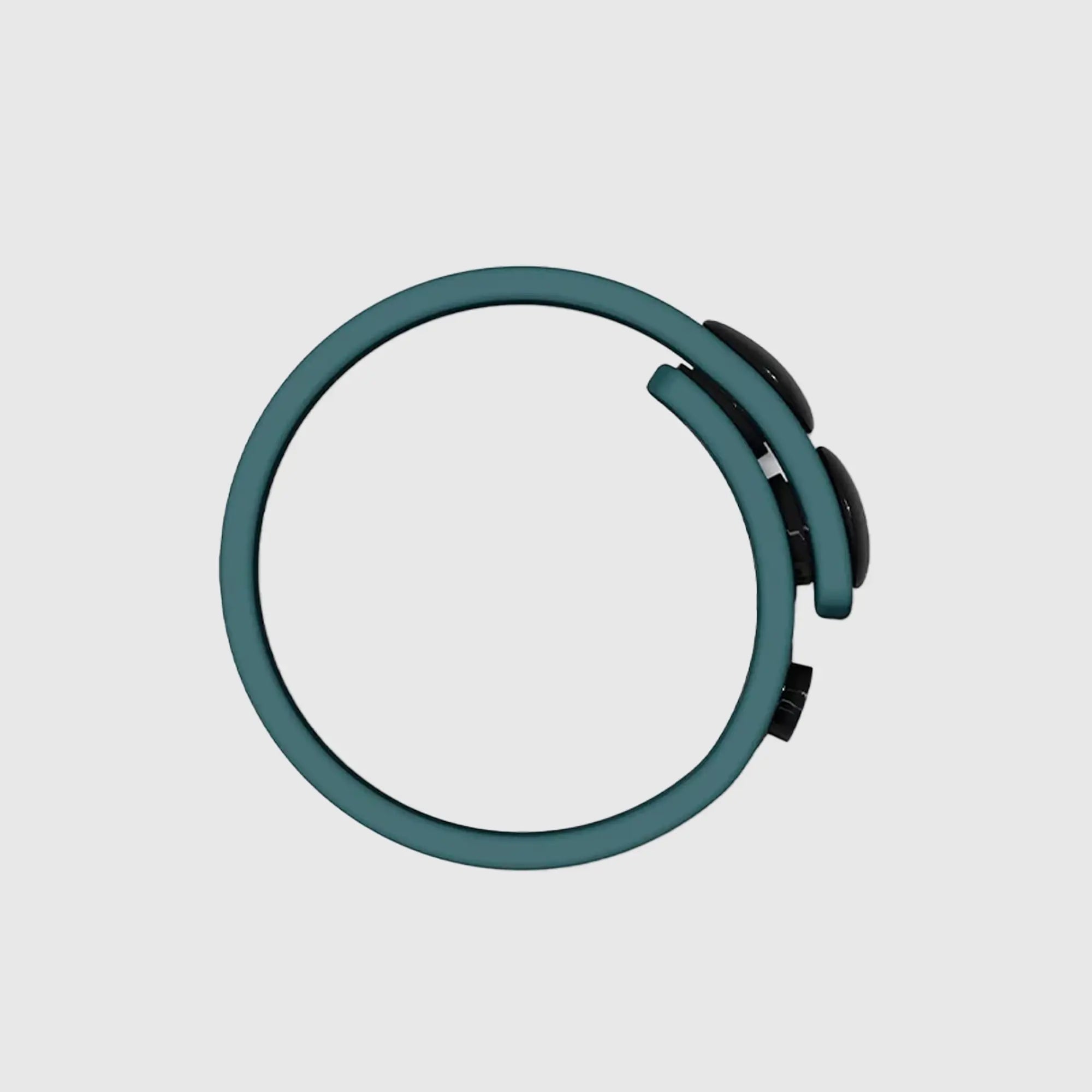 Vue latérale du cockring ajustable HERO RING bleu, illustrant son design ergonomique