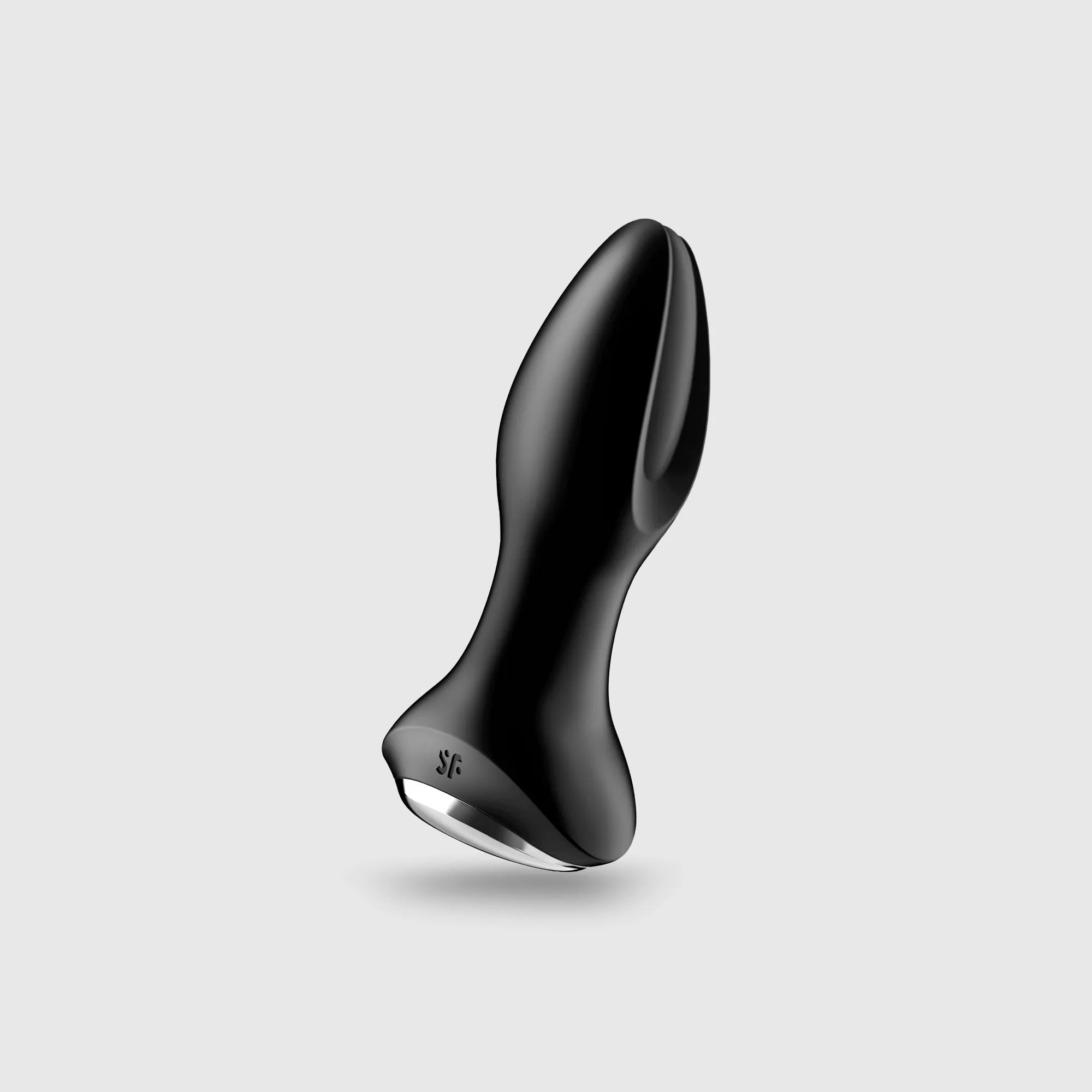 Plug anal vibrant connecté Satisfyer Rotator Plug 2+ en silicone noir avec base ergonomique