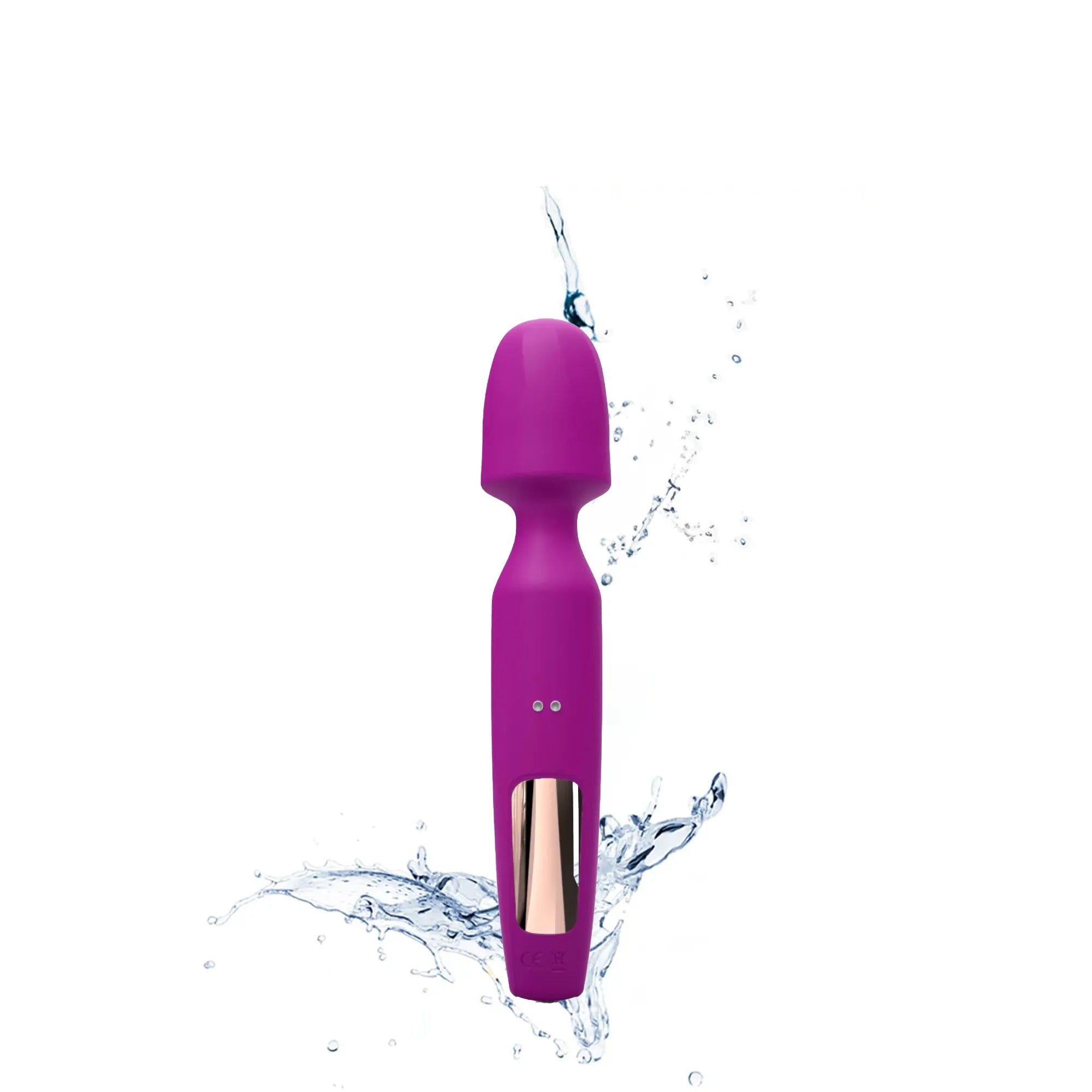 R-Evolution Wand 3 en 1 waterproof, conçu pour une utilisation sous l’eau et un nettoyage facile.