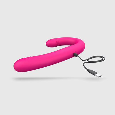 Double dong Real Double Do Magenta avec câble de chargement USB