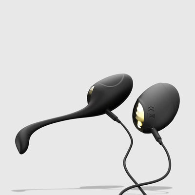 Profil latéral du sextoy œuf vibrant SECRET ORGASM, illustrant sa forme ergonomique