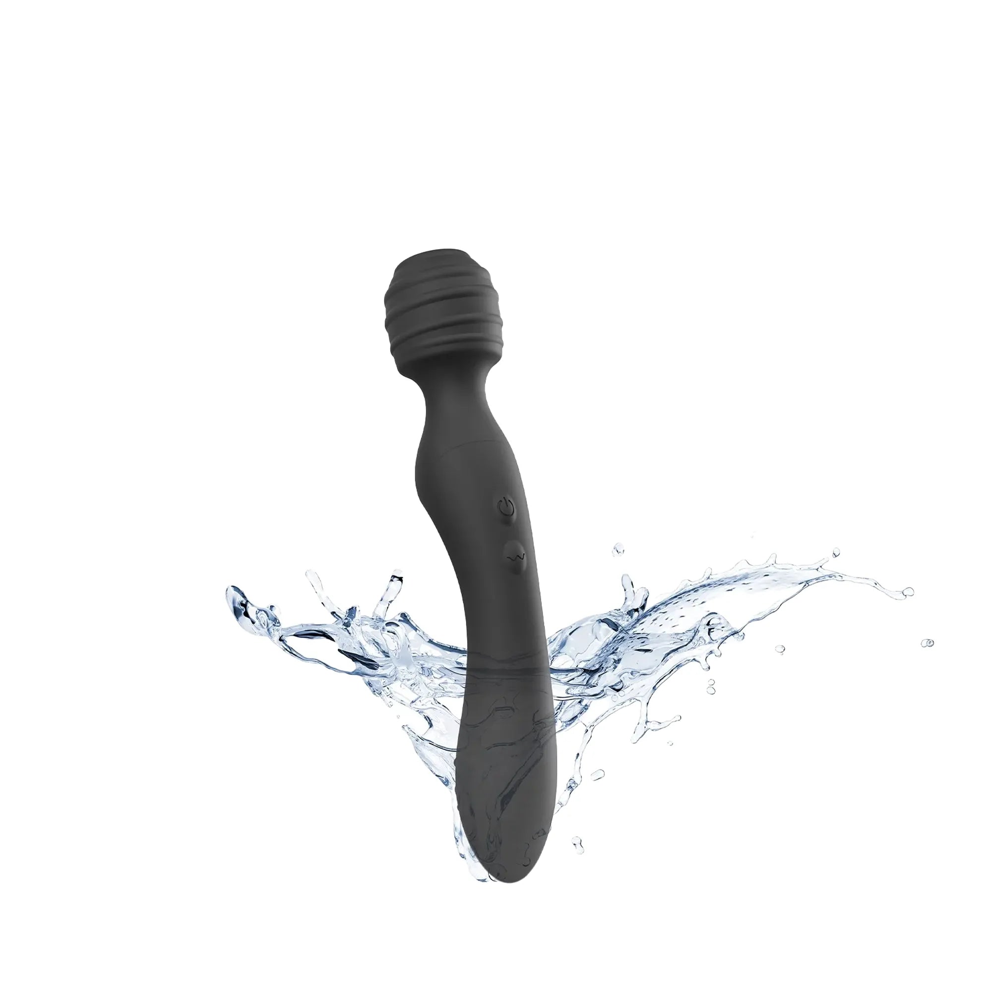 Vibromasseur point G et clitoris TWIST - BLACK ONYX étanche avec projection d'eau